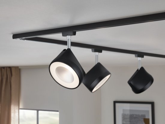 Paulmann 96924 URail LED-Spot Arena 14 W Schwarz matt/Chrom 2700K Metall/Kunststoff dimmbar_5