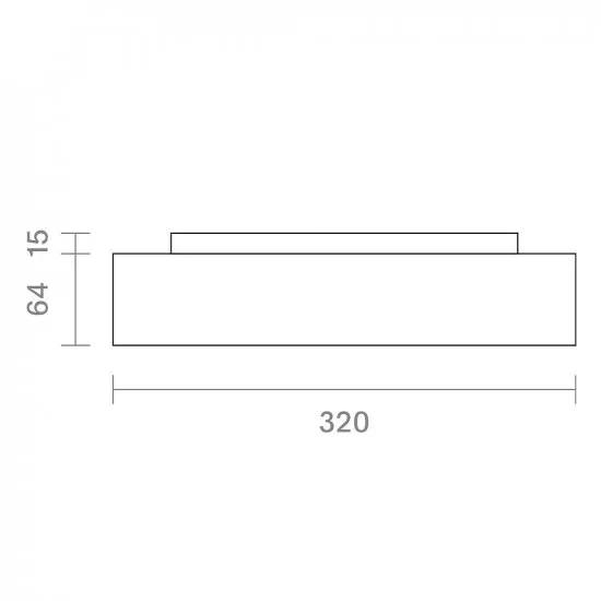 Sigor Aufbauleuchte Disc 320mm schwarz 10/18/24W 3000/4000K IP20 120° Ra90