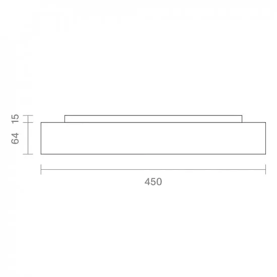 Sigor Aufbauleuchte Disc 450mm schwarz 17/22/30W 3000/4000K IP20 120° Ra90