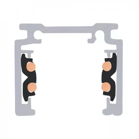 SLV 1m Aufbauschiene 48V TRACK schwarz DALI