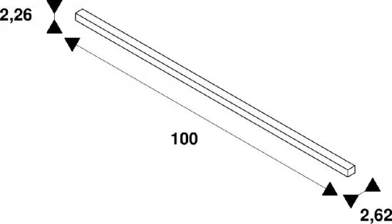 SLV 1m Aufbauschiene 48V TRACK schwarz DALI