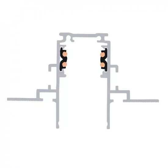 SLV 1m Einbauschiene 48V TRACK schwarz DALI