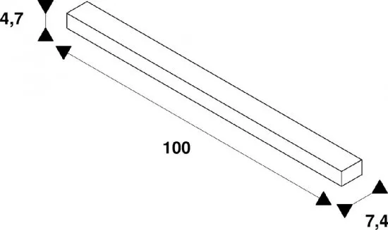 SLV 1m Einbauschiene 48V TRACK weiß DALI