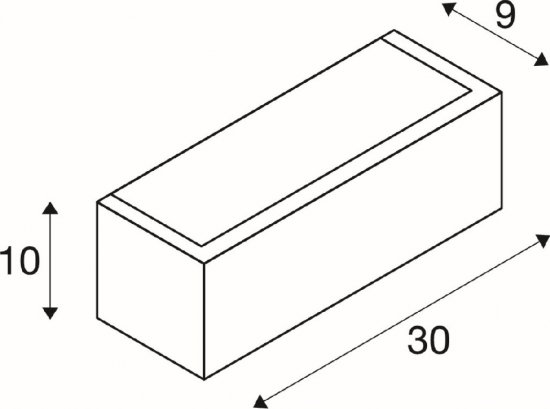 SLV Chrombo Wandaufbauleuchte quadratisch 3000K 8W Phase 120° schwarz_4