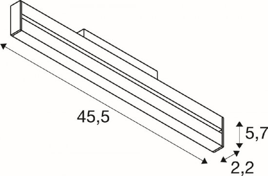 SLV IN-LINE 46 48V TRACK Move DALI Darklight Reflector Spot weiß 14W 1180lm 2700K CRI90 35°