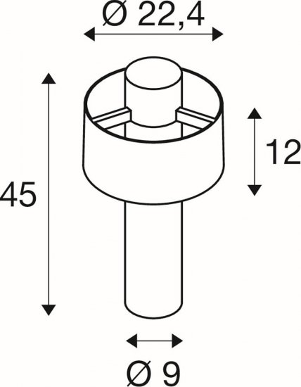 SLV Photoni Cyl Pole 45 Stehleuchte E27 1x max. 13W rost_3