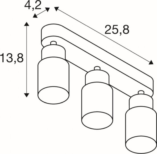 SLV Puri 2.0 Tube Wand- und Deckenaufbauleuchte long 3x max. 6W GU10 schwarz_2