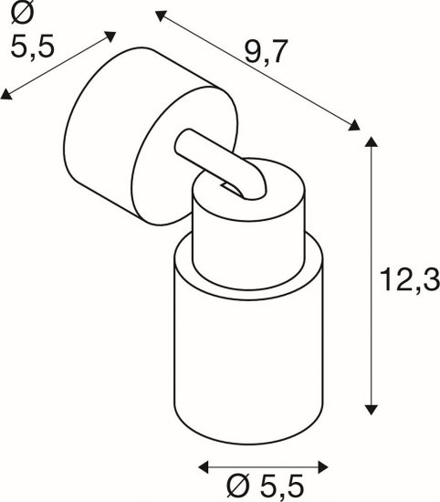 SLV Puri 2.0 Tube Wand- und Deckenaufbauleuchte 1x max. 6W GU10 weiß_2