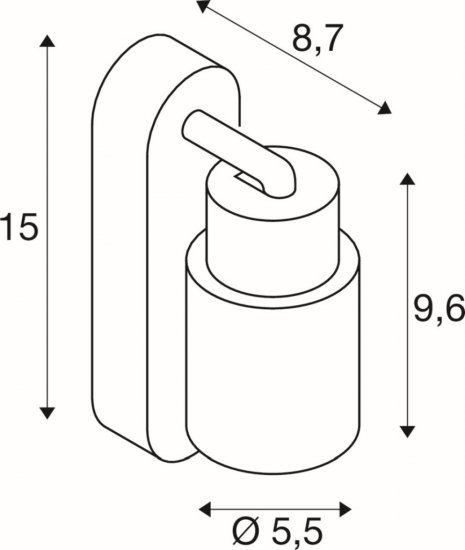 SLV Puri 2.0 Tube Wand- und Deckenaufbauleuchte mit Schalter rechteckig 1x max. 6W GU10 grau_2