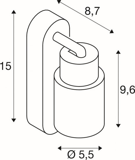 SLV Puri 2.0 Tube Wand- und Deckenaufbauleuchte mit Schalter rechteckig 1x max. 6W GU10 schwarz_2