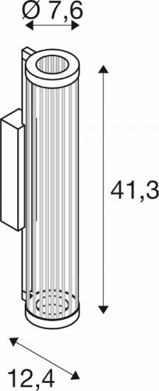 SLV Quimera Wandaufbauleuchte 2700/3000K PHASE gebürstet messing