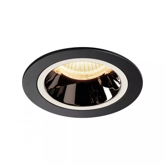 SLV Numinos DL M Deckeneinbauleuchte LED 17,55W 1550lm 2700K 20° schwarz/chrom