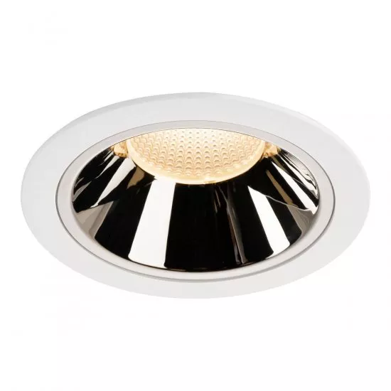 SLV Numinos DL XL Deckeneinbauleuchte LED 37,4W 3400lm 2700K 20° weiß/chrom