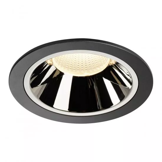 SLV Numinos DL XL Deckeneinbauleuchte LED 37,4W 3500lm 3000K 20° schwarz/chrom