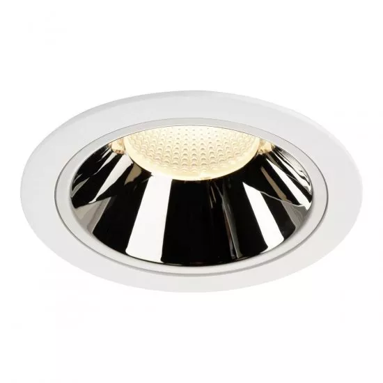 SLV Numinos DL XL Deckeneinbauleuchte LED 37,4W 3500lm 3000K 20° weiß/chrom