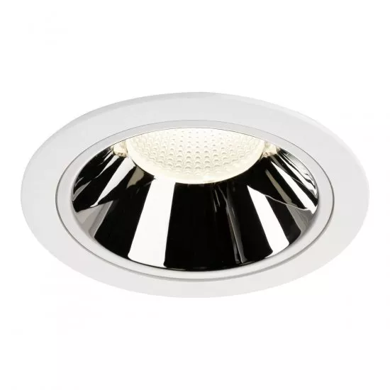 SLV Numinos DL XL Deckeneinbauleuchte LED 37,4W 3750lm 4000K 20° weiß/chrom