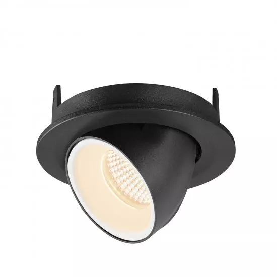 SLV Numinos Gimble S LED Deckeneinbauleuchte 8,6W 720lm 2700K 40° dreh- und schwenkbar schwarz/weiß
