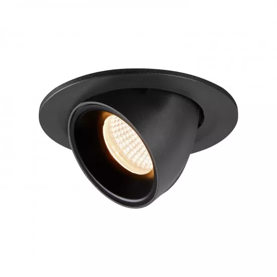 SLV Numinos Gimble S LED Deckeneinbauleuchte 8,6W 670lm 2700K 55° dreh- und schwenkbar schwarz