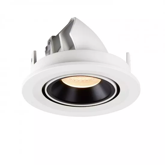 SLV Numinos Gimble S LED Deckeneinbauleuchte 8,6W 670lm 2700K 20° dreh- und schwenkbar weiß/schwarz