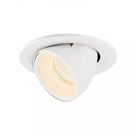 SLV Numinos Gimble S LED Deckeneinbauleuchte 8,6W 720lm 2700K 20° dreh- und schwenkbar weiß