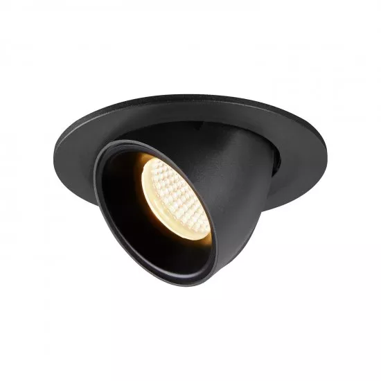 SLV Numinos Gimble S LED Deckeneinbauleuchte 8,6W 690lm 3000K 40° dreh- und schwenkbar schwarz
