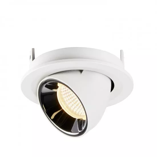 SLV Numinos Gimble S LED Deckeneinbauleuchte 8,6W 700lm 3000K 20° dreh- und schwenkbar weiß/chrom