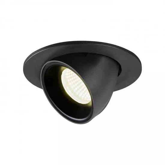 SLV Numinos Gimble S LED Deckeneinbauleuchte 8,6W 730lm 4000K 40° dreh- und schwenkbar schwarz