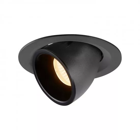 SLV Numinos Gimble M LED Deckeneinbauleuchte 17,5W 1460lm 2700K 55° dreh- und schwenkbar schwarz