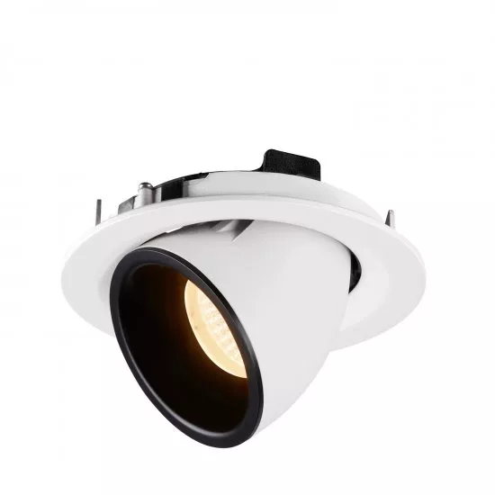 SLV Numinos Gimble M LED Deckeneinbauleuchte 17,5W 1460lm 2700K 40° dreh- und schwenkbar weiß/schwarz