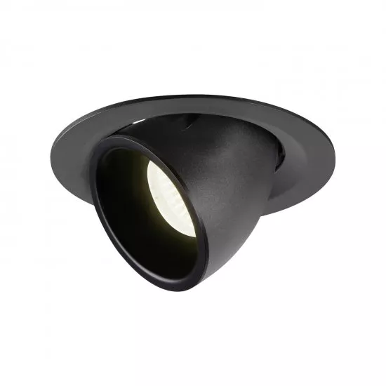 SLV Numinos Gimble M LED Deckeneinbauleuchte 17,5W 1600lm 4000K 20° dreh- und schwenkbar schwarz