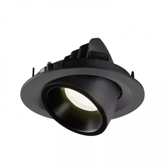 SLV Numinos Gimble M LED Deckeneinbauleuchte 17,5W 1600lm 4000K 20° dreh- und schwenkbar schwarz