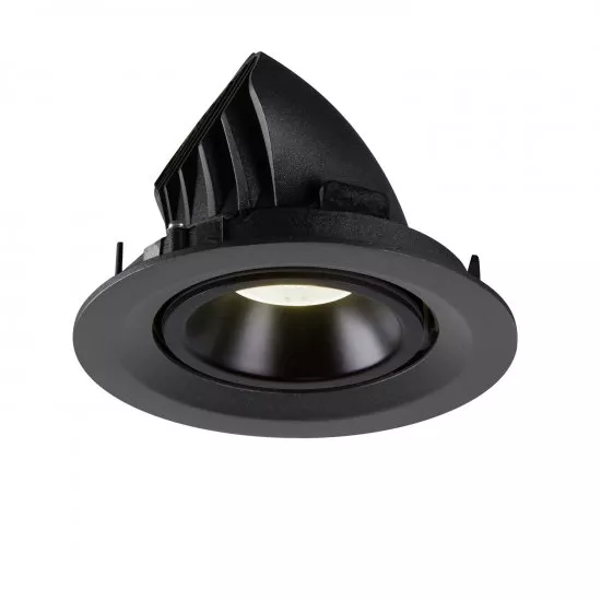 SLV Numinos Gimble M LED Deckeneinbauleuchte 17,5W 1600lm 4000K 20° dreh- und schwenkbar schwarz