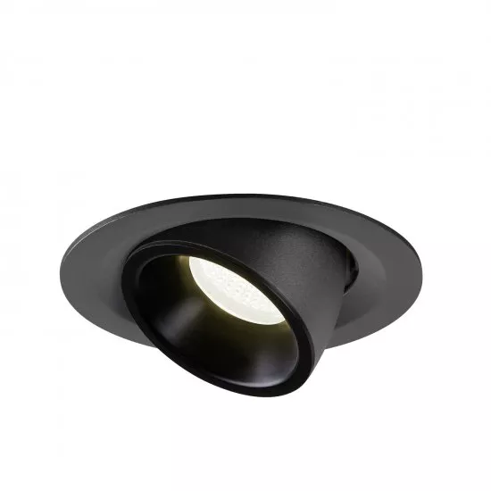 SLV Numinos Gimble M LED Deckeneinbauleuchte 17,5W 1600lm 4000K 40° dreh- und schwenkbar schwarz
