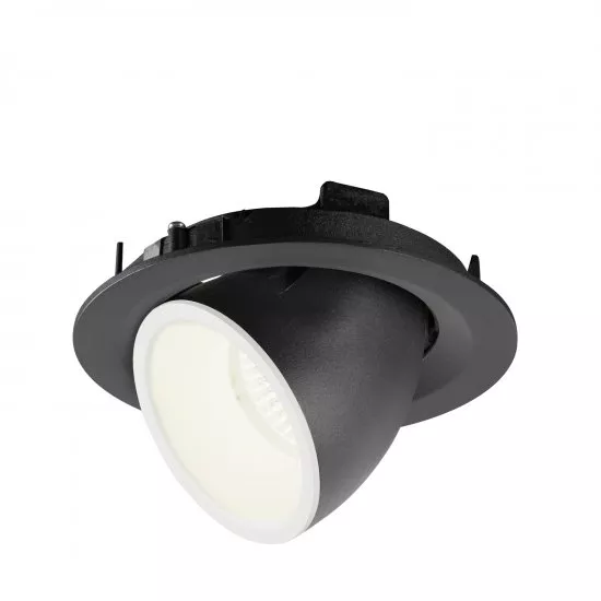 SLV Numinos Gimble M LED Deckeneinbauleuchte 17,5W 1750lm 4000K 40° dreh- und schwenkbar schwarz/weiß