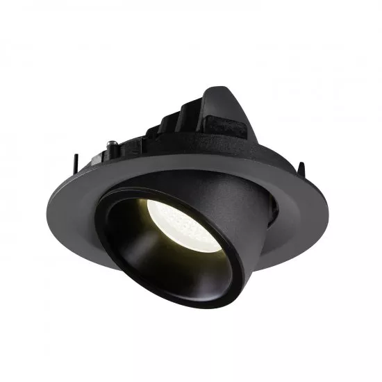 SLV Numinos Gimble M LED Deckeneinbauleuchte 17,5W 1600lm 4000K 55° dreh- und schwenkbar schwarz