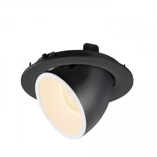 SLV Numinos Gimble L LED Deckeneinbauleuchte 25,4W 2250lm 2700K 40° dreh- und schwenkbar schwarz/weiß