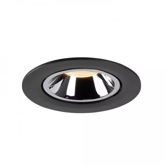 SLV Numinos Gimble L LED Deckeneinbauleuchte 25,4W 2150lm 2700K 40° dreh- und schwenkbar schwarz/chrom