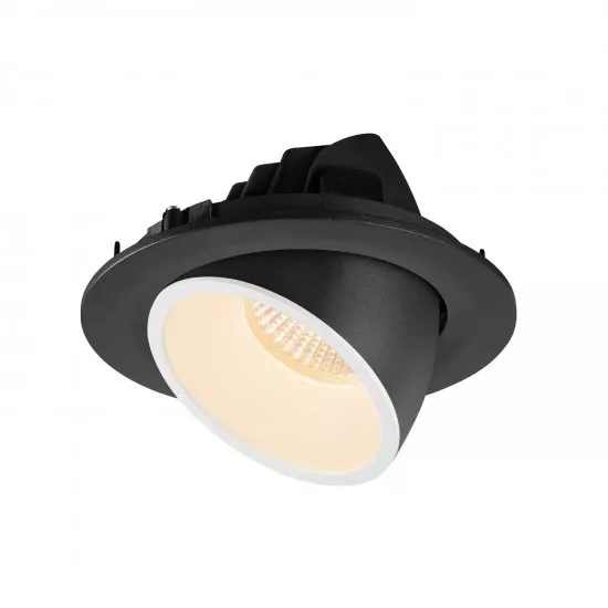 SLV Numinos Gimble L LED Deckeneinbauleuchte 25,4W 2250lm 2700K 55° dreh- und schwenkbar schwarz/weiß