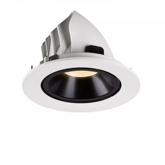 SLV Numinos Gimble L LED Deckeneinbauleuchte 25,4W 2150lm 2700K 20° dreh- und schwenkbar weiß/schwarz