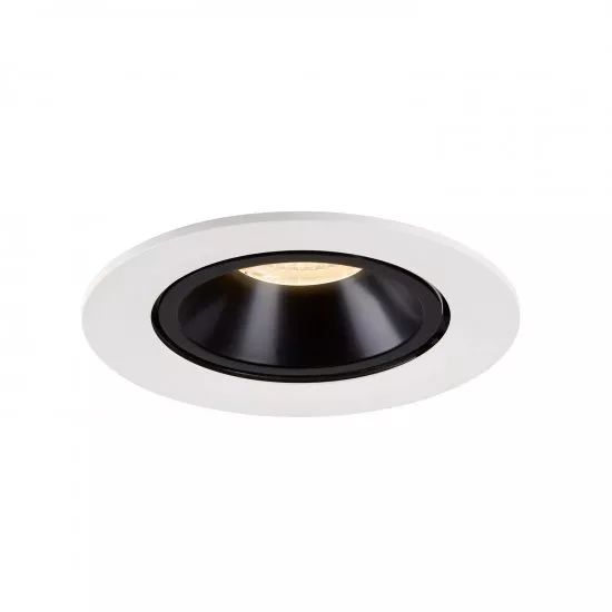 SLV Numinos Gimble L LED Deckeneinbauleuchte 25,4W 2150lm 2700K 55° dreh- und schwenkbar weiß/schwarz