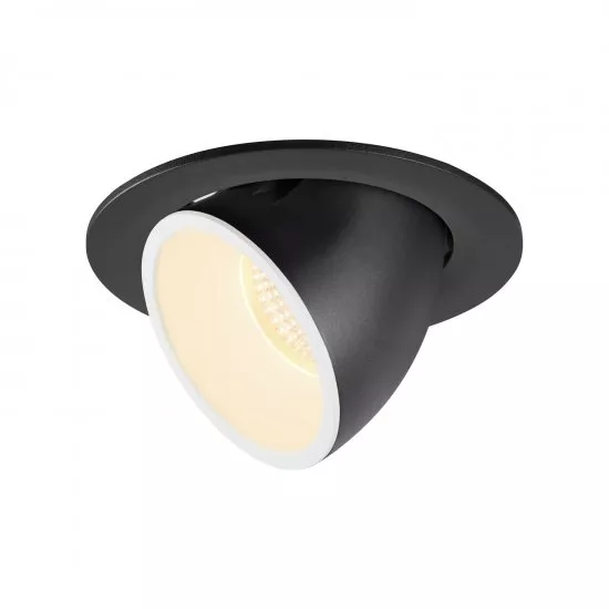 SLV Numinos Gimble L LED Deckeneinbauleuchte 25,4W 2300lm 3000K 20° dreh- und schwenkbar schwarz/weiß