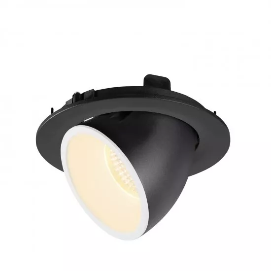 SLV Numinos Gimble L LED Deckeneinbauleuchte 25,4W 2300lm 3000K 20° dreh- und schwenkbar schwarz/weiß