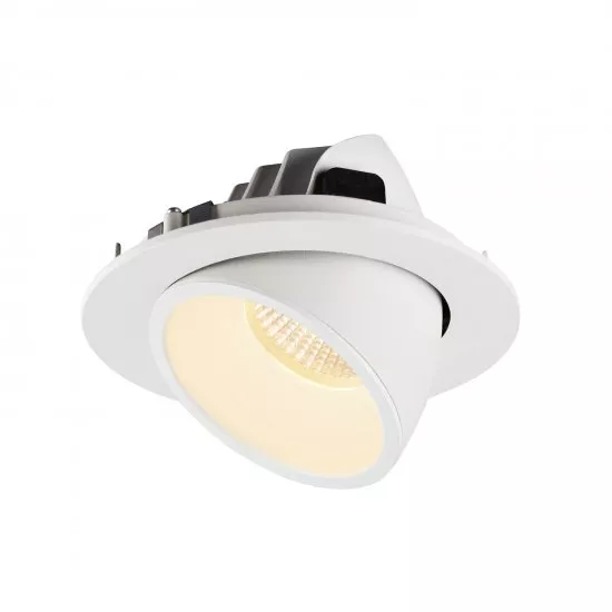 SLV Numinos Gimble L LED Deckeneinbauleuchte 25,4W 2300lm 3000K 20° dreh- und schwenkbar weiß