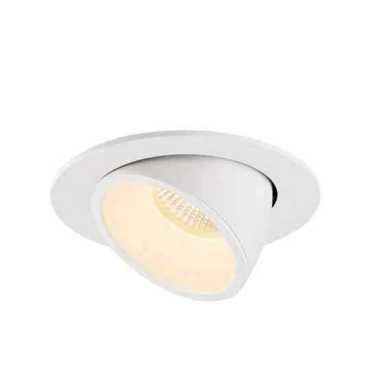 SLV Numinos Gimble L LED Deckeneinbauleuchte 25,4W 2300lm 3000K 55° dreh- und schwenkbar weiß