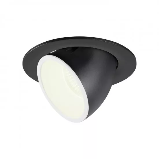 SLV Numinos Gimble L LED Deckeneinbauleuchte 25,4W 2450lm 4000K 20° dreh- und schwenkbar schwarz/weiß