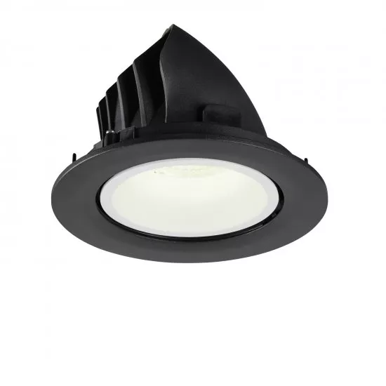 SLV Numinos Gimble L LED Deckeneinbauleuchte 25,4W 2450lm 4000K 20° dreh- und schwenkbar schwarz/weiß