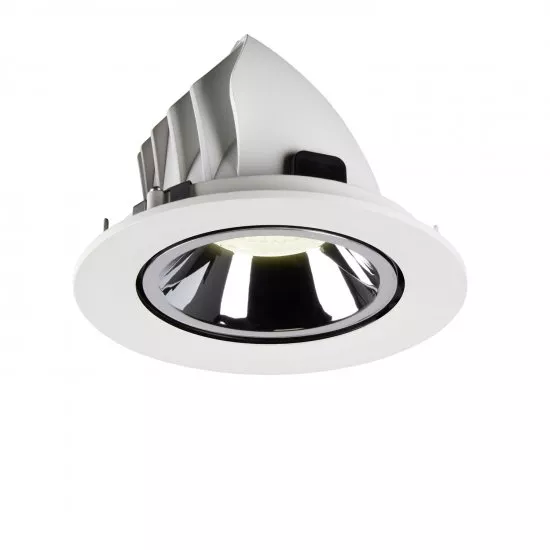 SLV Numinos Gimble L LED Deckeneinbauleuchte 25,4W 2350lm 4000K 40° dreh- und schwenkbar weiß/chrom