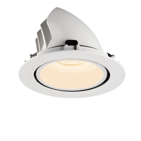 SLV Numinos Gimble XL LED Deckeneinbauleuchte 37,4W 3500lm 2700K 20° dreh- und schwenkbar weiß