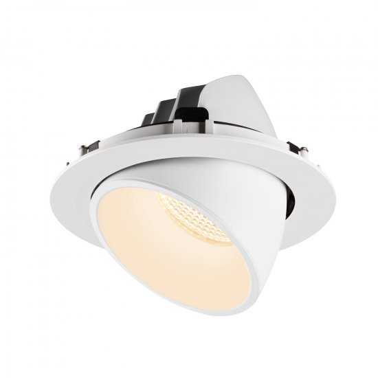 SLV Numinos Gimble XL LED Deckeneinbauleuchte 37,4W 3500lm 2700K 40° dreh- und schwenkbar weiß