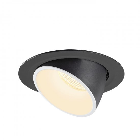 SLV Numinos Gimble XL LED Deckeneinbauleuchte 37,4W 3550lm 3000K 40° dreh- und schwenkbar schwarz/weiß